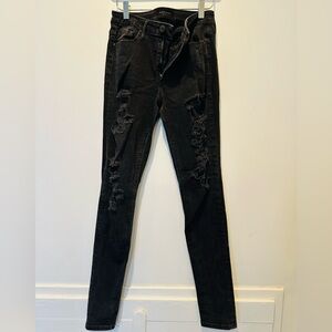 Black Orchid Denim Skinny Ripped Jeans